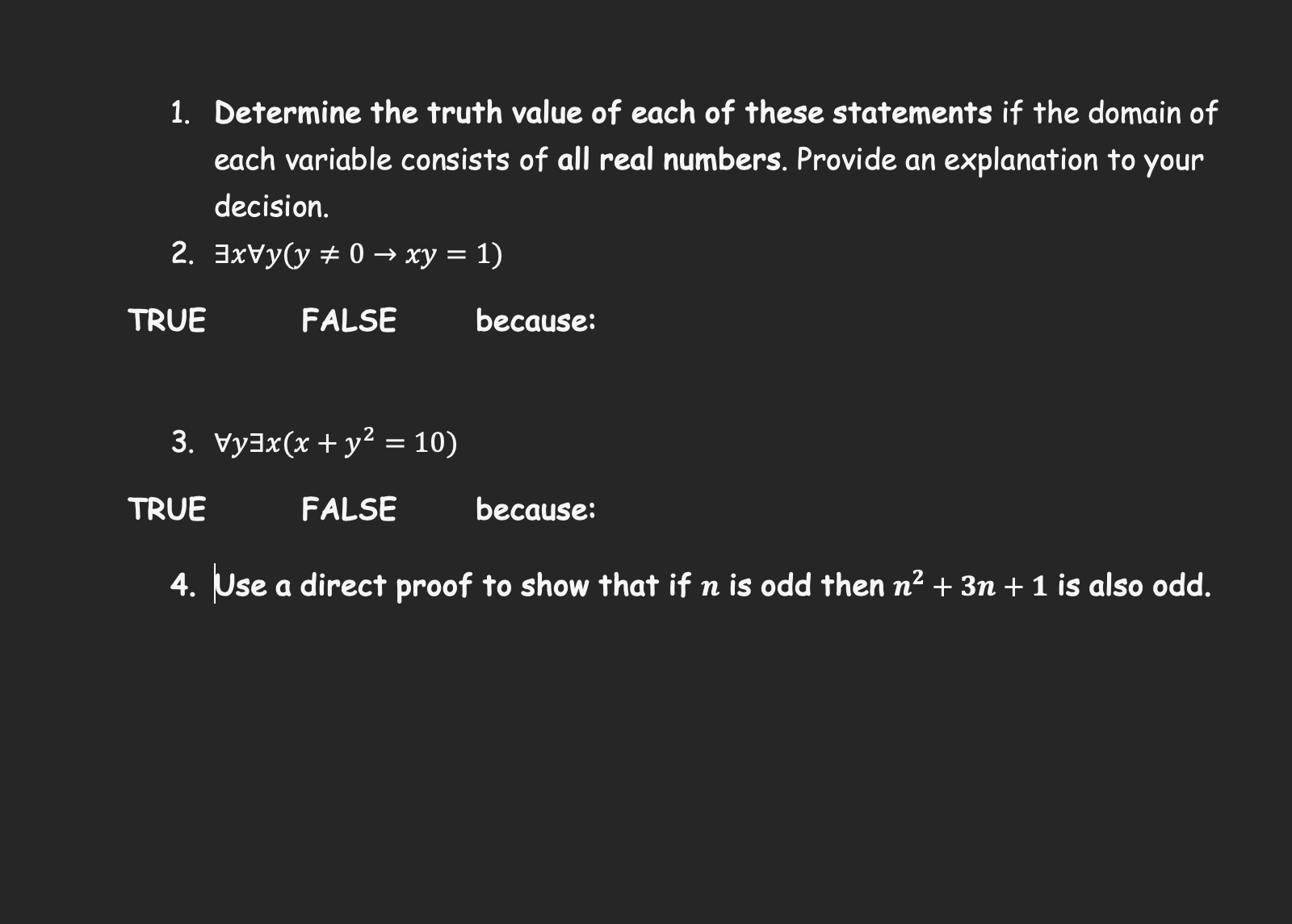 Solved Determine The Truth Value Of Each Of These Statements Chegg