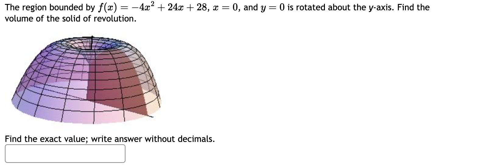 Solved The Region Bounded By F X X X X And Y Chegg