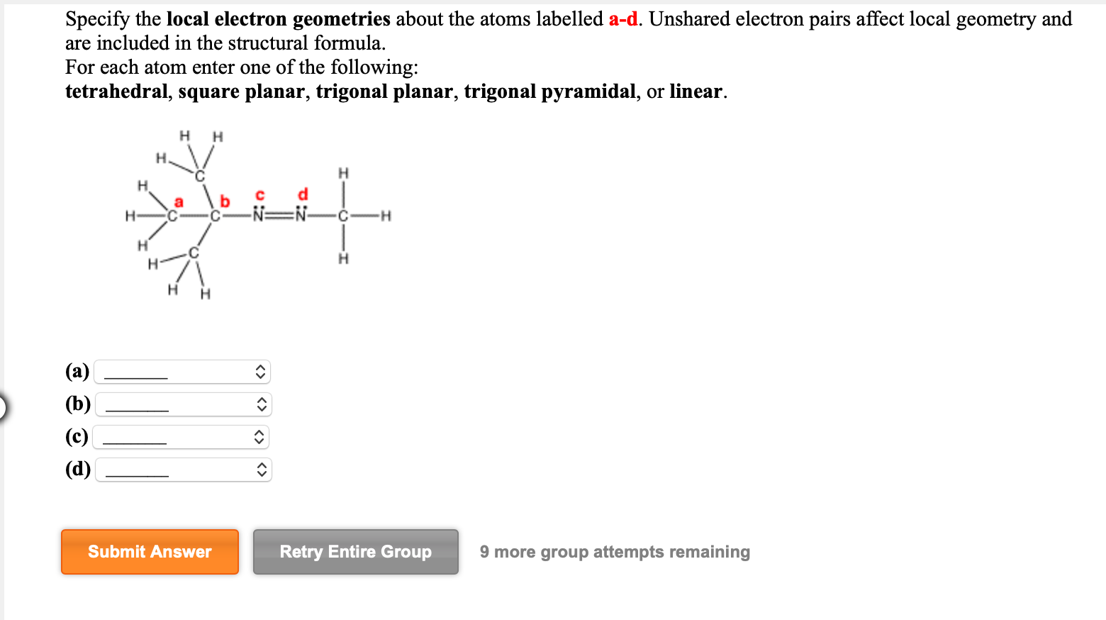 Solved References Specify The Local Electron Geometries Chegg