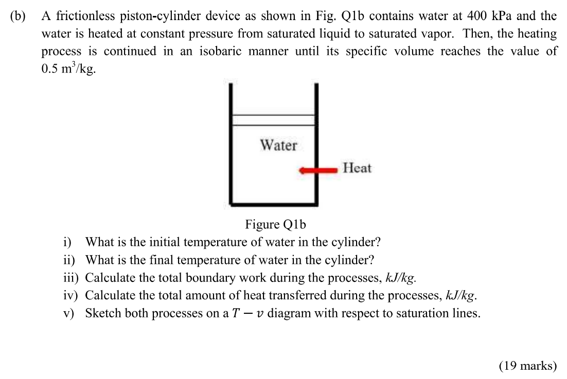 Solved B A Frictionless Piston Cylinder Device As Shown In Chegg