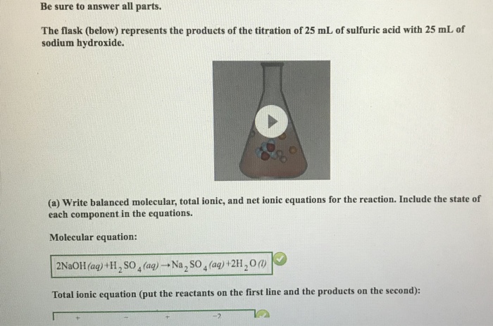 Solved Be Sure To Answer All Parts The Flask Below Chegg