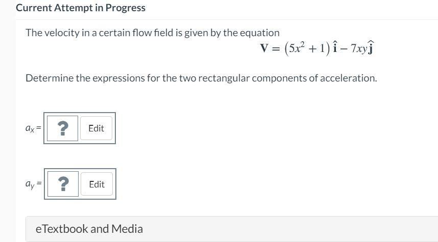 Solved The Velocity In A Certain Flow Field Is Given By Chegg