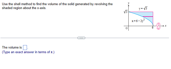 Solved Use The Shell Method To Find The Volume Of The Solid Chegg