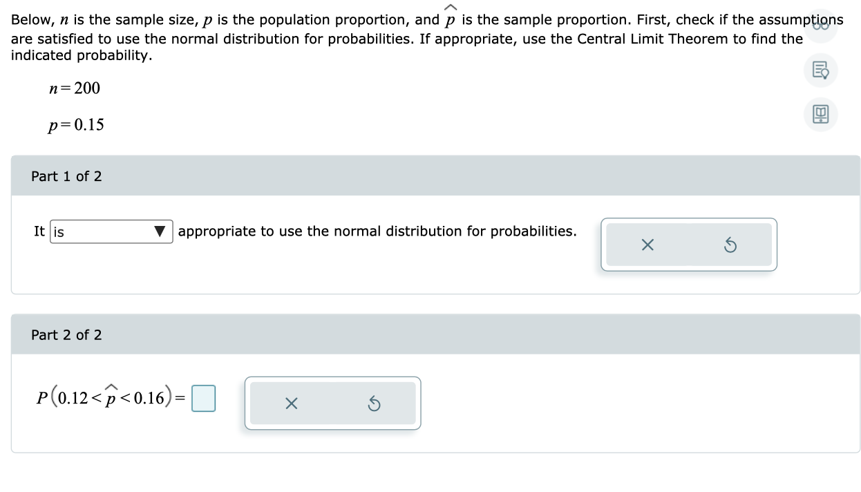 Solved Below N Is The Sample Size P Is The Population Chegg