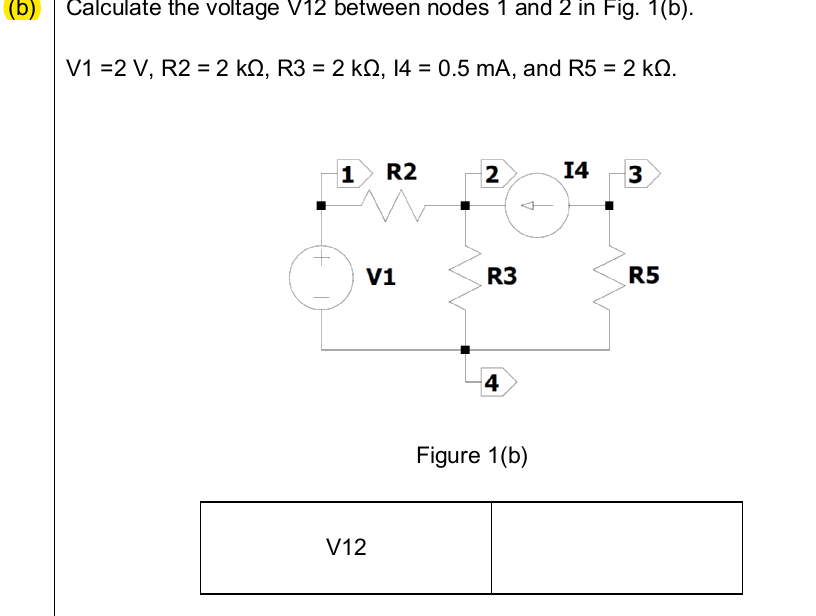 Solved Calculate The Voltage V Between Nodes And In Chegg