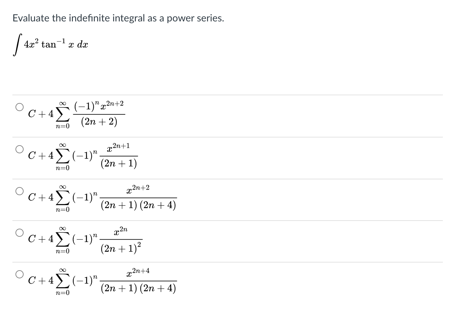 Solved Evaluate The Indefinite Integral As A Power Series Chegg