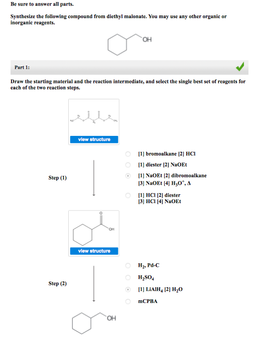 Solved Be Sure To Answer All Parts Synthesize The Following Chegg