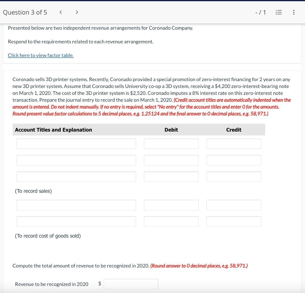 Solved Presented Below Are Two Independent Revenue Chegg