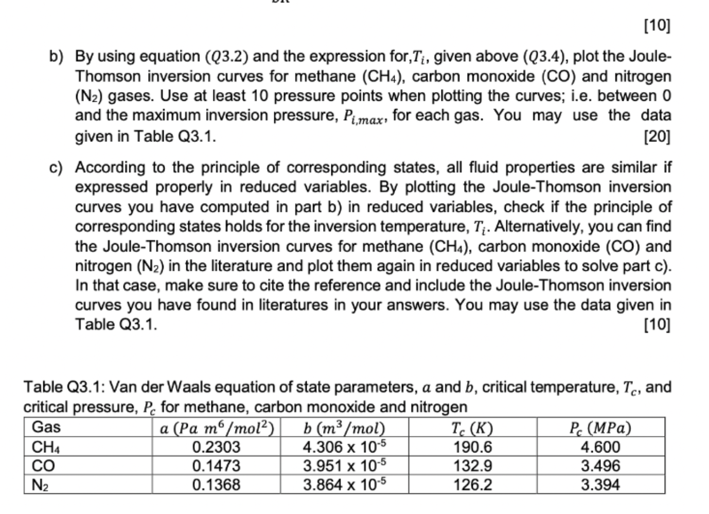 Q3 The Joule Thomson Coefficient Jt Is Expressed Chegg