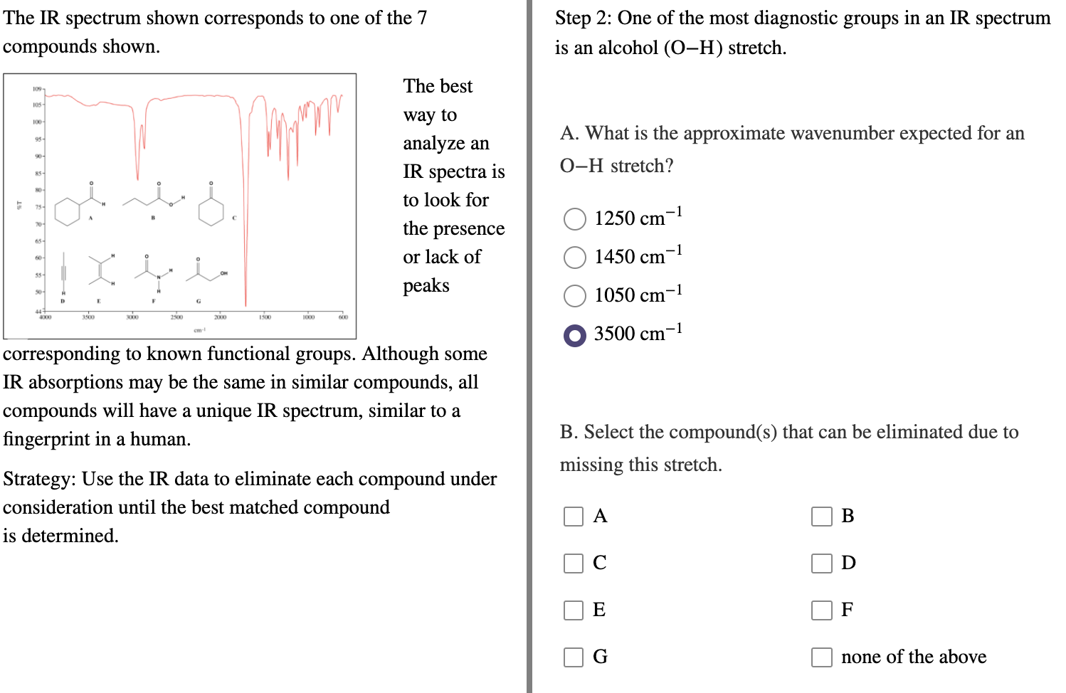 Solved The Ir Spectrum Shown Corresponds To One Of The Chegg