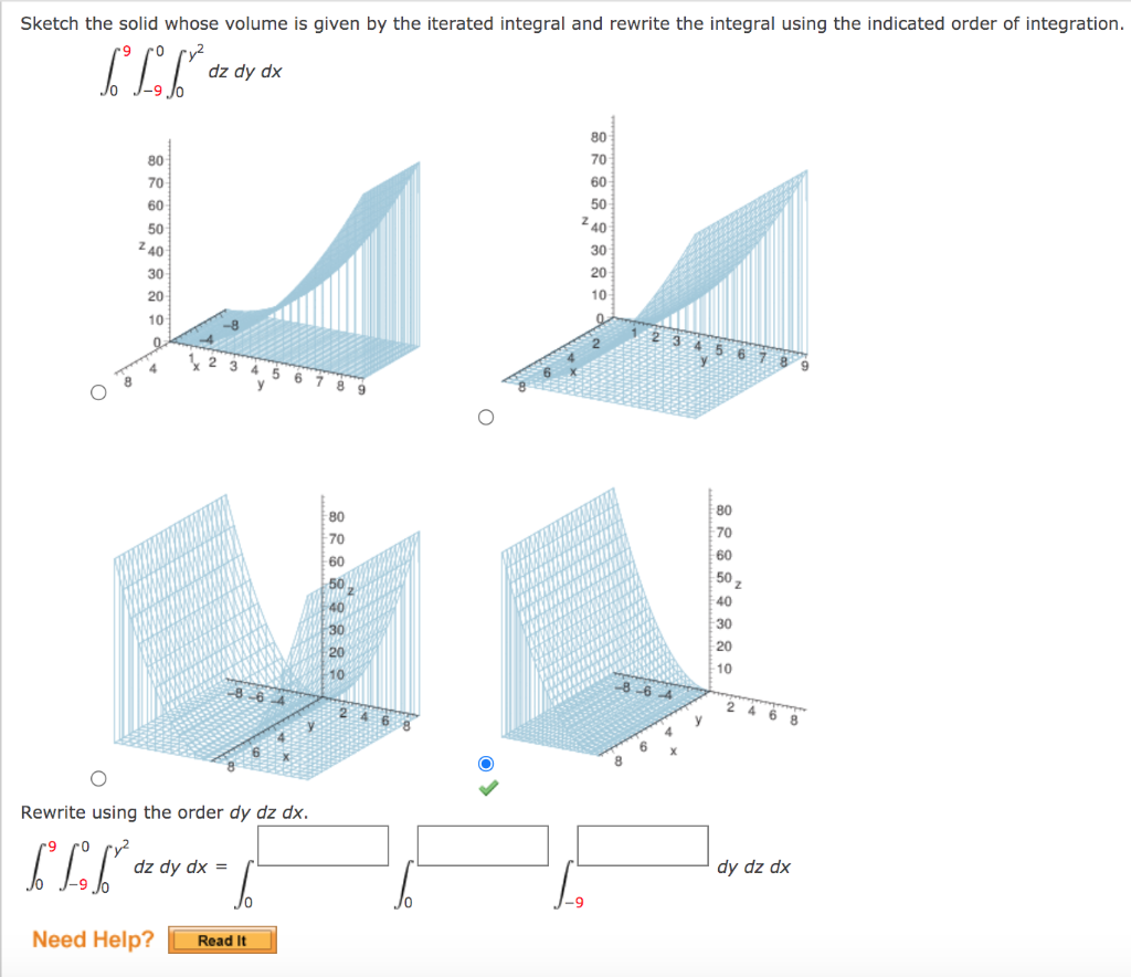 Solved Sketch The Solid Whose Volume Is Given By The Chegg