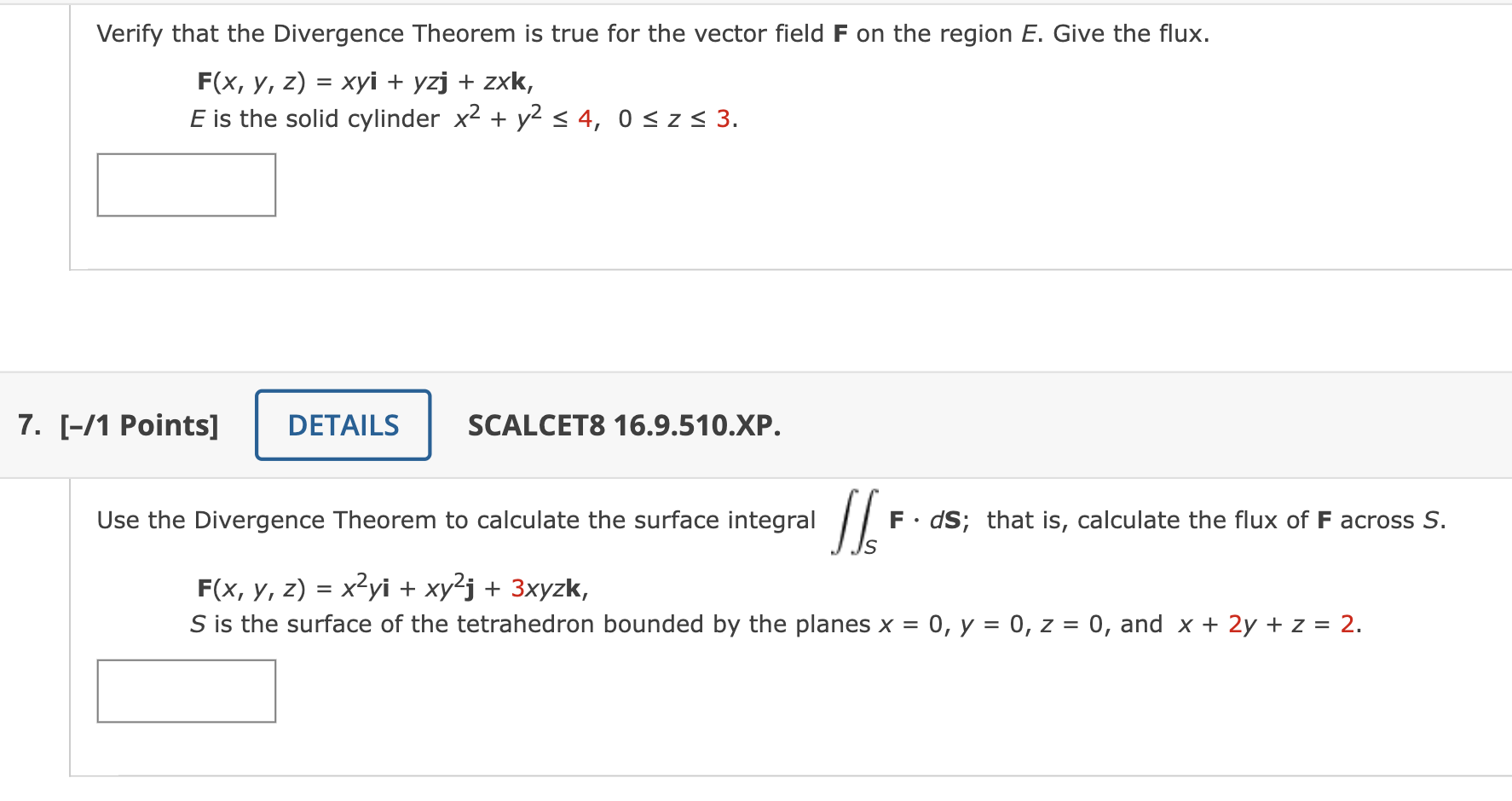 Solved Verify That The Divergence Theorem Is True For The Chegg