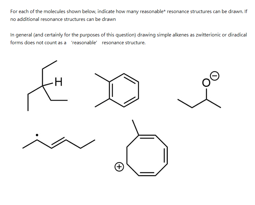 Solved For Each Of The Molecules Shown Below Indicate How Chegg