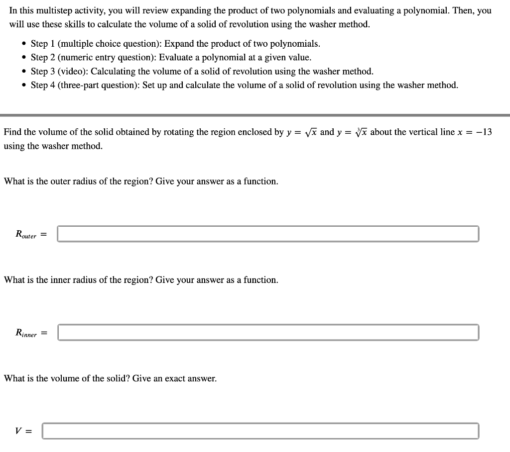 Solved In This Multistep Activity You Will Review Expanding Chegg