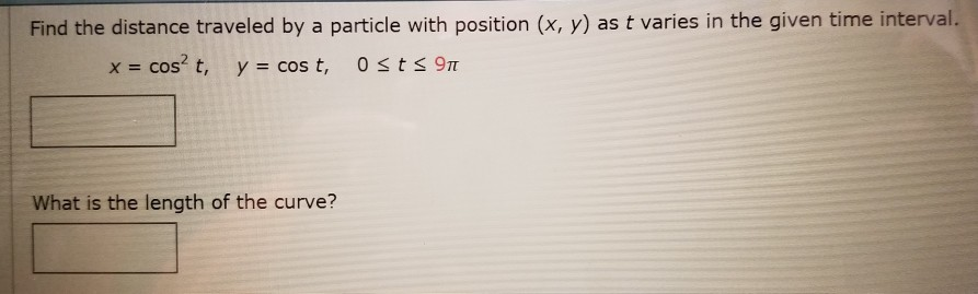 Solved Find The Distance Traveled By A Particle With Chegg