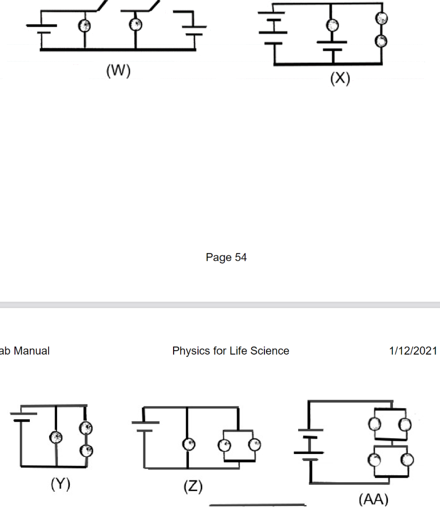 Solved Predict The Relative Brightness Of The Circuits Below Chegg