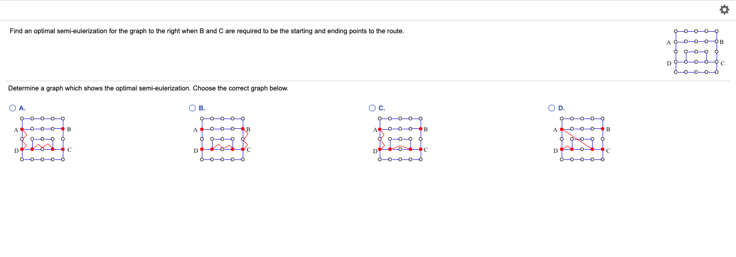 Solved Find An Optimal Semi Eulerization For The Graph To Chegg