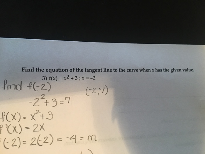 Solved Find The Equation Of The Tangent Line To The Curve Chegg