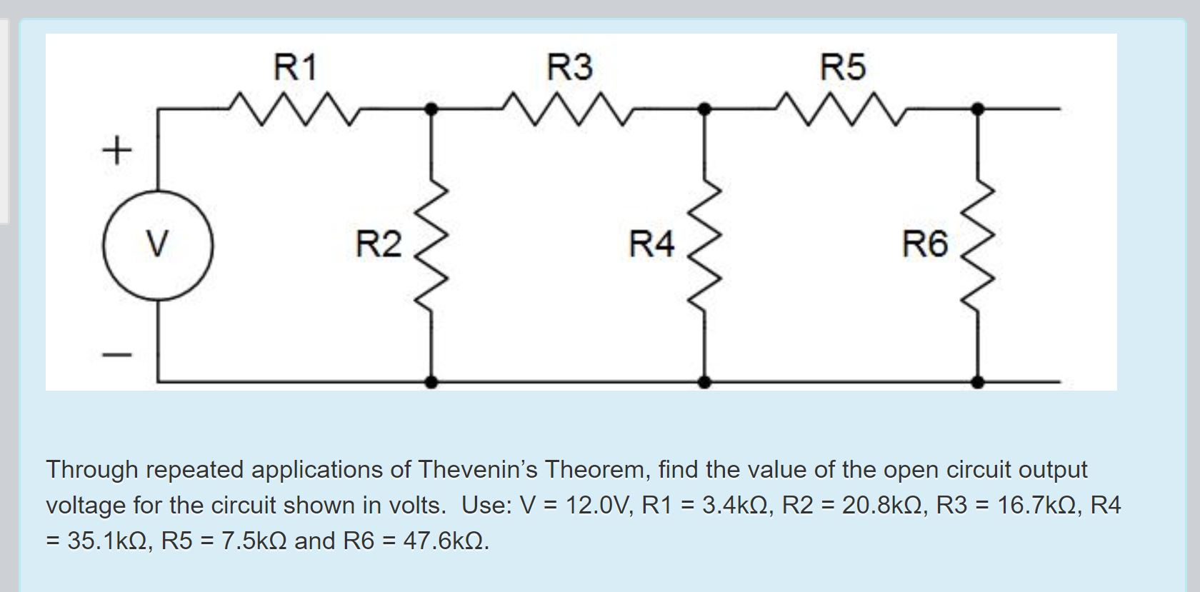 Solved R R R Through Repeated Applications Of Thevenin S Chegg