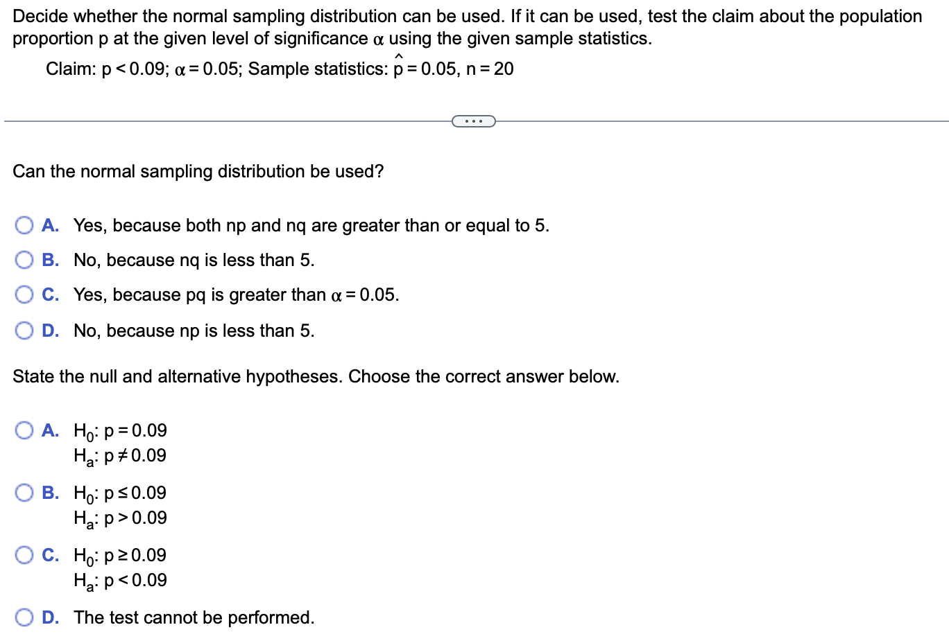 Solved Decide Whether The Normal Sampling Distribution