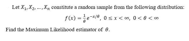 Solved Let X X Xn Constitute A Random Sample From Chegg