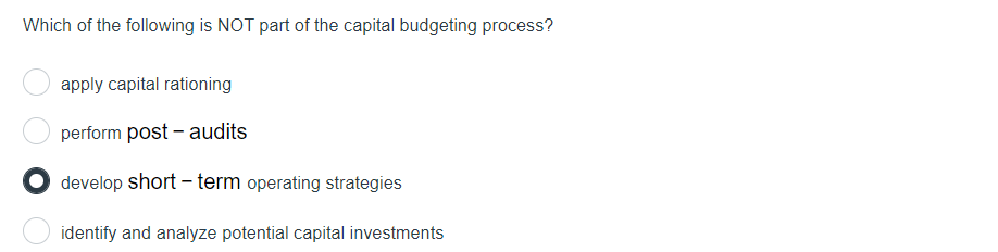 Solved Capital Budgeting Involves Budgeting For Yearly Chegg