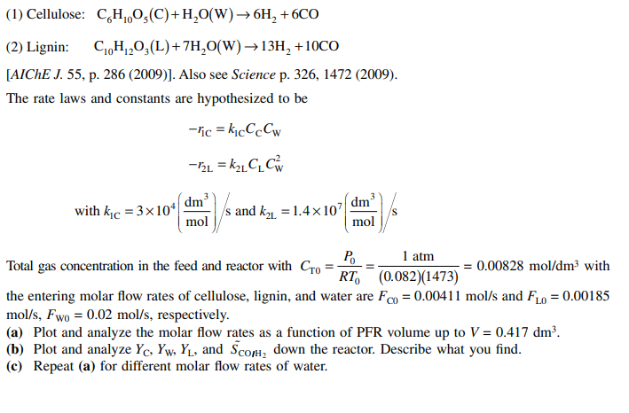 Solved Elements Of Chemical Reaction Engineering Th Chegg