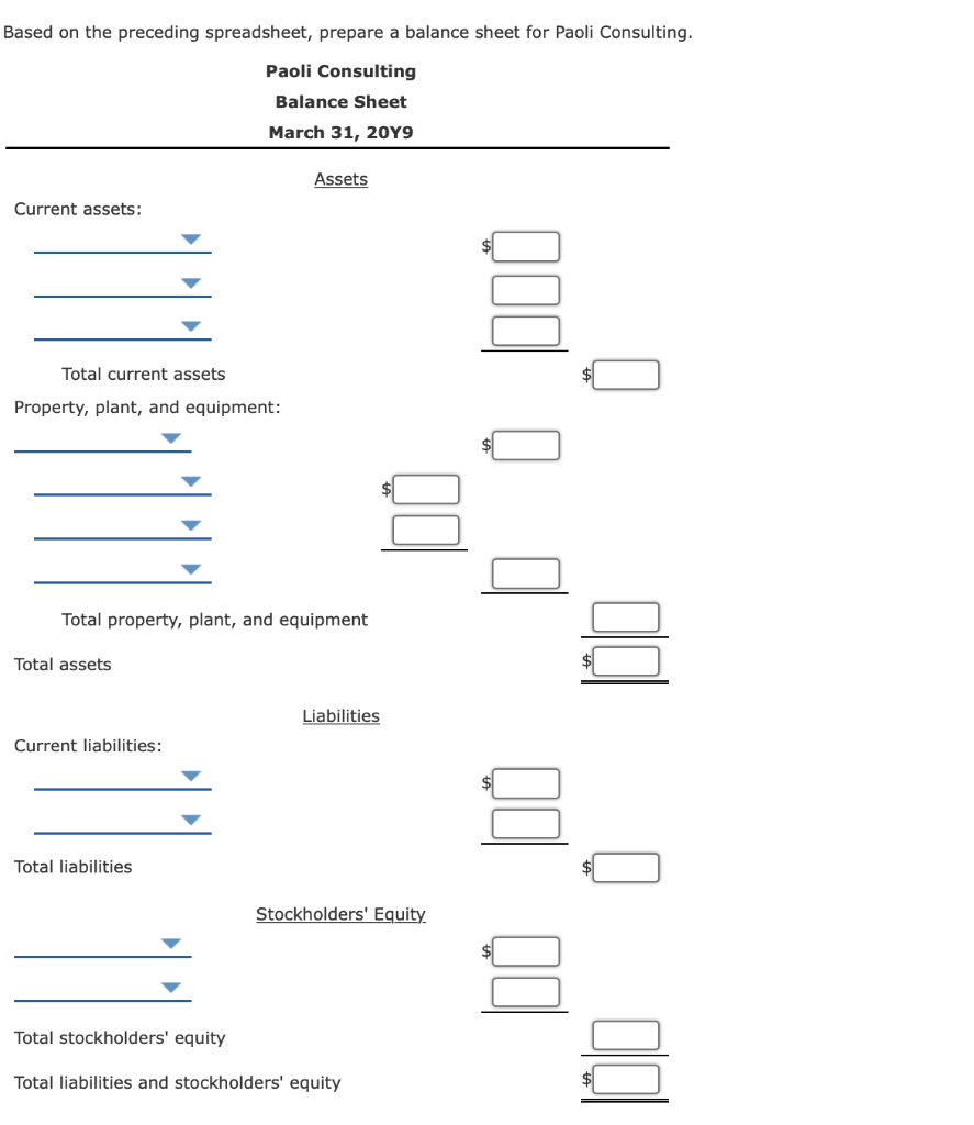 Solved Financial Statements From The End Of Period Chegg