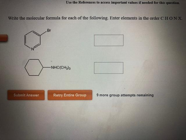 Solved Write The Molecular Formula For Each Of The Chegg