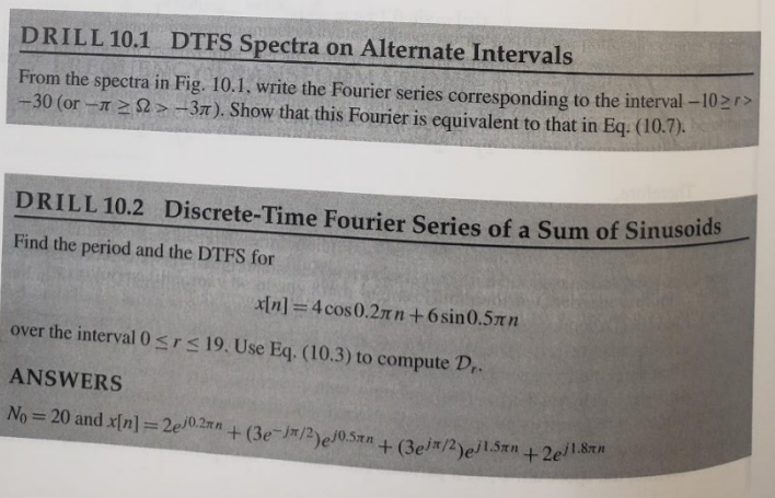 Solved From The Spectra In Fig Write The Fourier Chegg