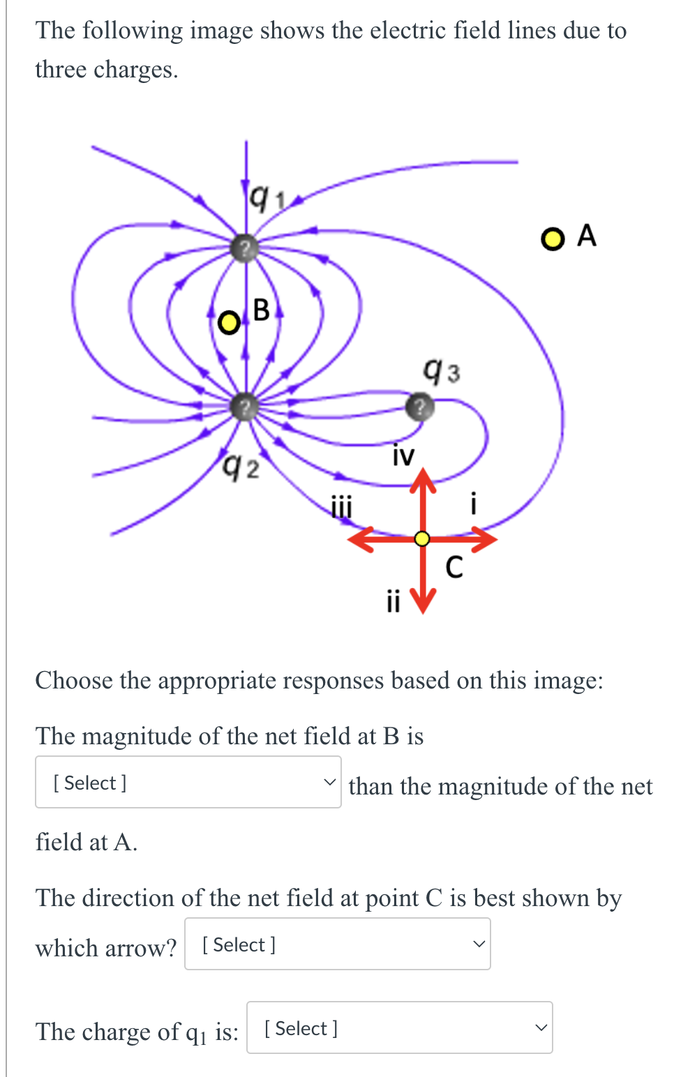 Solved The Following Image Shows The Electric Field Lines Chegg