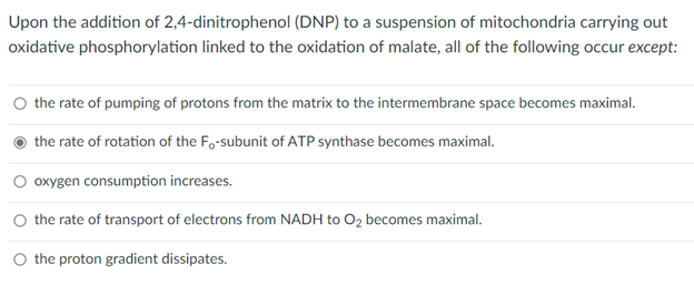 Solved Upon The Addition Of 2 4 Dinitrophenol DNP To A Chegg