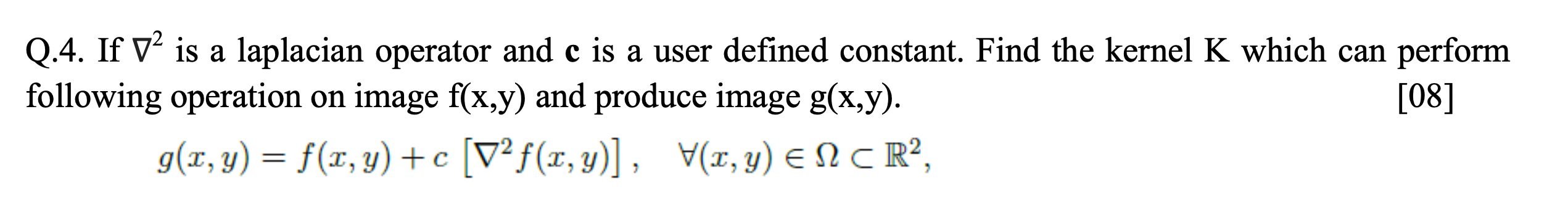 Solved Q If Grad Is A Laplacian Operator And C Is A Chegg