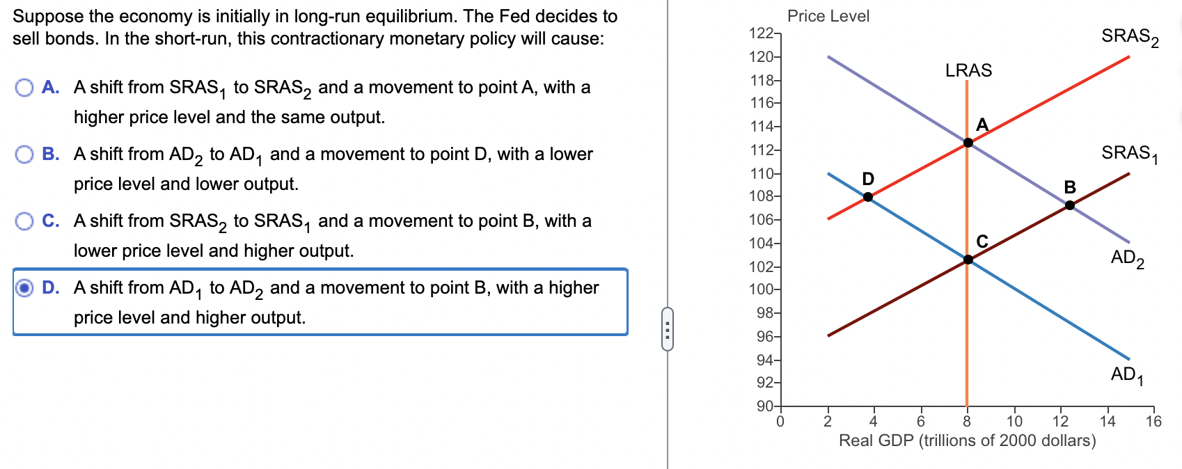 Solved Suppose The Economy Is Initially In Long Run Chegg