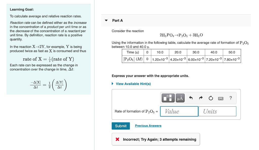 Solved Part A Learning Goal To Calculate Average And Chegg