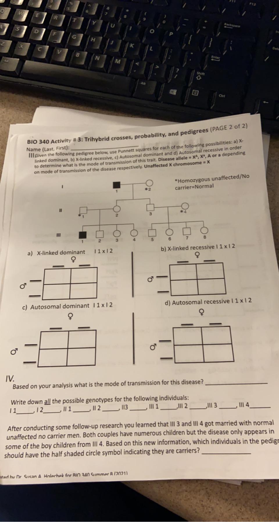 Solved SOMEONE PLEASE HELP TRIHYBRID CROSSES PROBABILITY Chegg