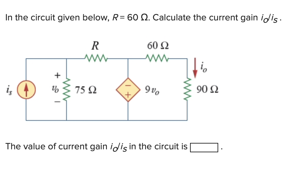 Solved In The Circuit Given Below R Calculate The Chegg