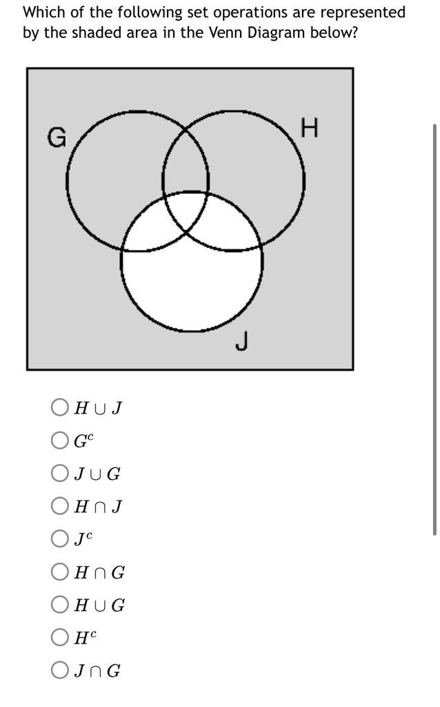 Quiz Set Operations And Venn Diagrams With Three Sets Ve