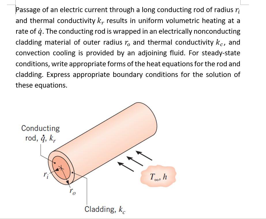 Solved Passage Of An Electric Current Through A Long Chegg