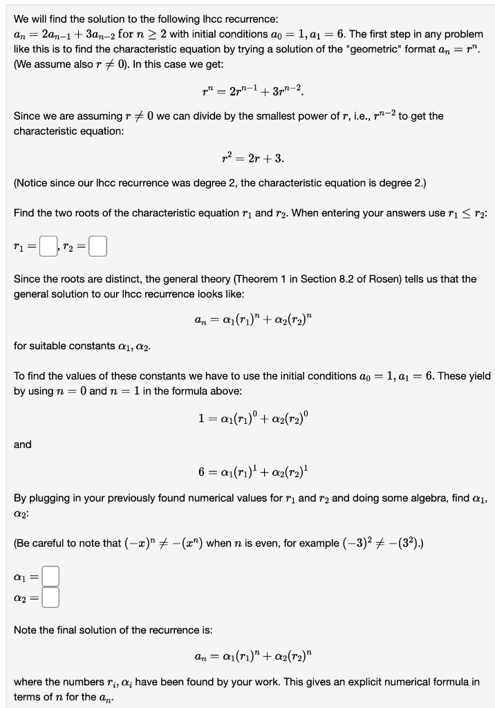 Solved We Will Find The Solution To The Following Lhcc Chegg