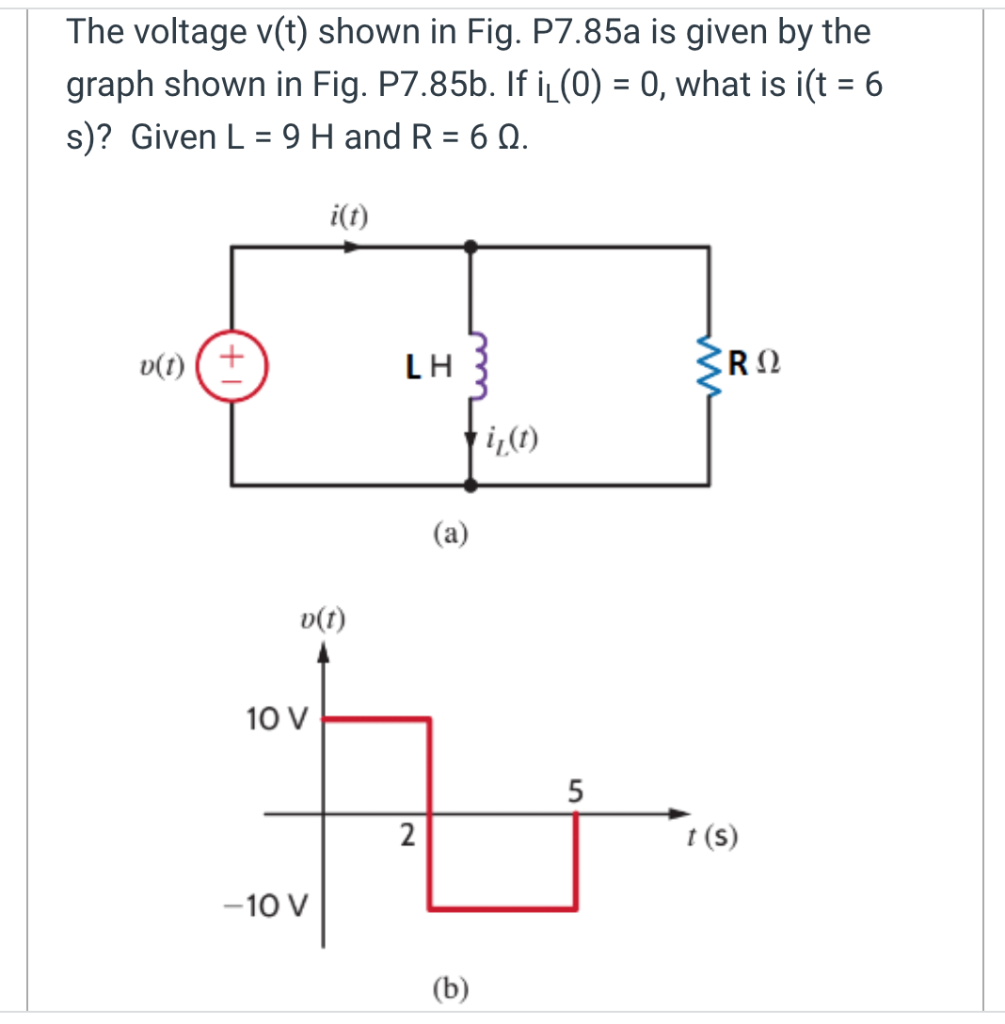 Solved The Voltage V T Shown In Fig P A Is Given By The Chegg