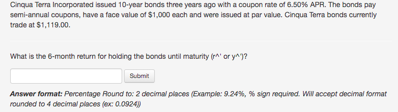 Solved Cinqua Terra Incorporated Issued 10 Year Bonds Three Chegg