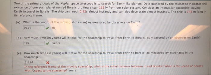 Solved One Of The Primary Goals Of The Kepler Space Chegg