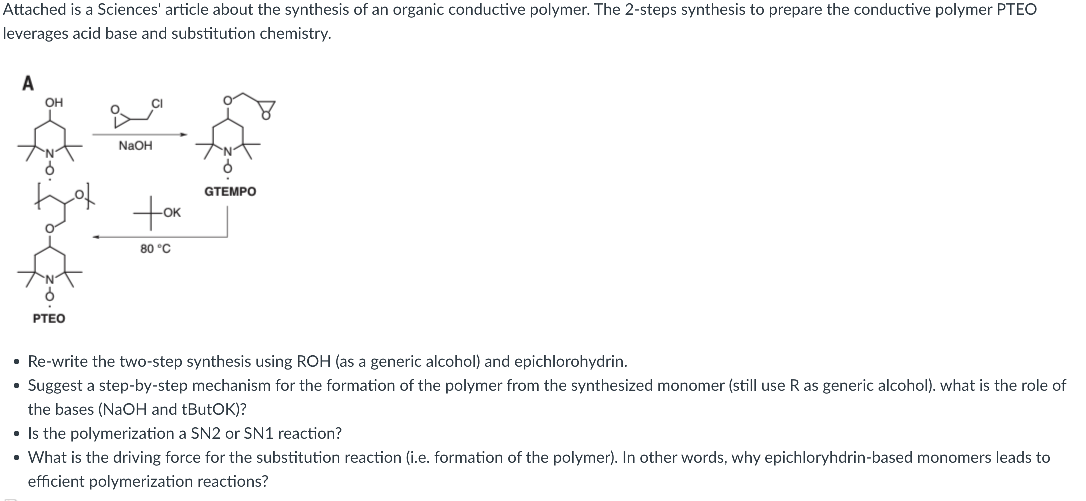 Attached Is A Sciences Article About The Synthesis Chegg