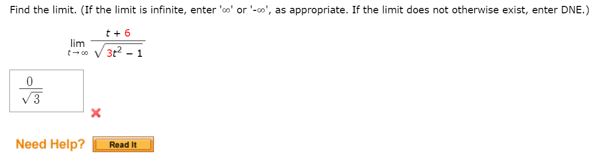 Solved Find The Limit If The Limit Is Infinite Enter O Chegg