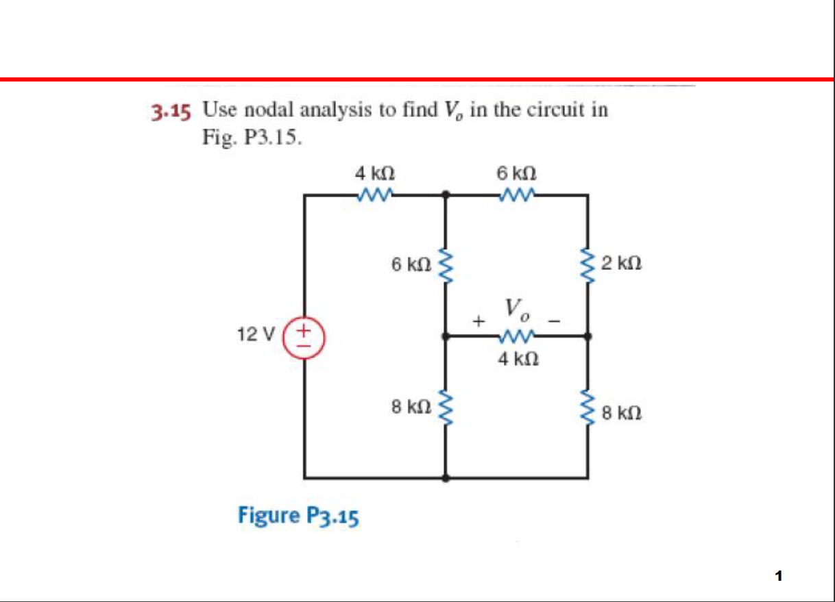 Solved 3 47 Use Mesh Analysis To Find V0 In The Chegg