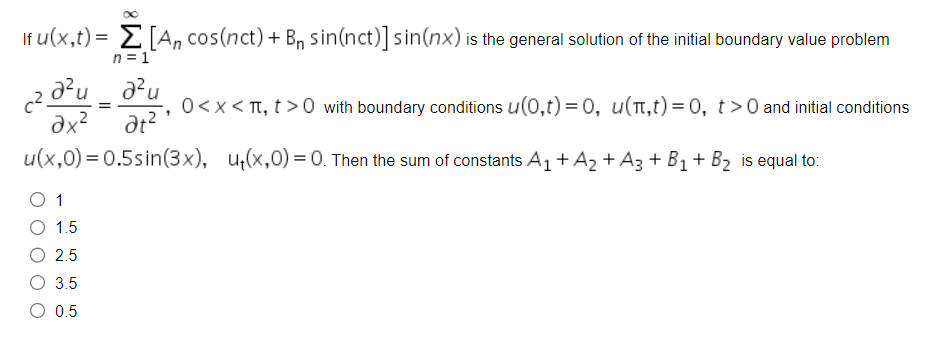 Solved To Solve The Wave Equation Chegg