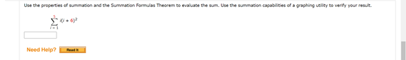 Solved Use The Properties Of Summation And The Summation Chegg