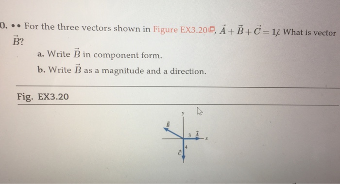 Solved For The Three Vectors Shown In Figure Ex A Chegg