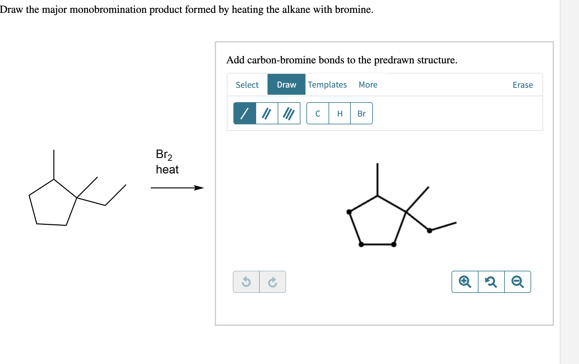 Solved Draw The Major Monobromination Product Formed By Chegg